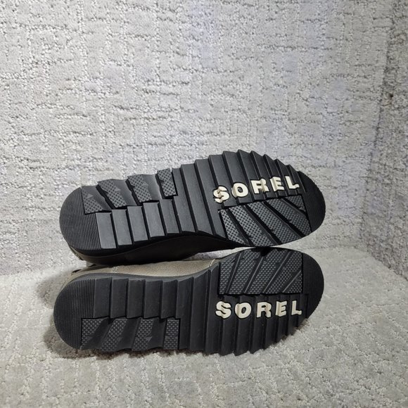 Sorel Harlow Women's Size US 5.5 Gray Leather Chelsea Pull On Ankle Boots NEW - Picture 8 of 9